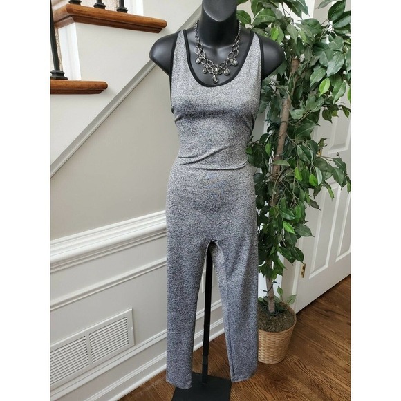Gray Polyester Blend ScoopNeck Sleeveless jumpsuit - Picture 9 of 15